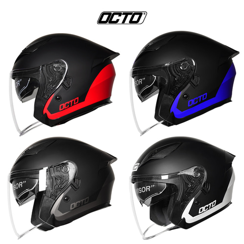 옥토 OCTO BOOST 부스트 가벼운헬멧 오픈페이스 이너바이져 내장 세나 경량 헬멧 내피분리 배달대행