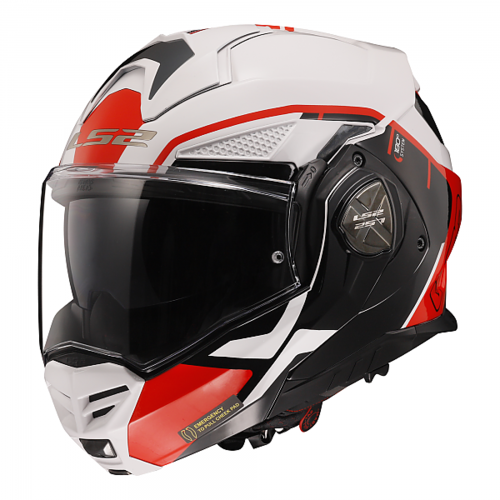 LS2 오토바이 시스템 모듈러 헬멧 FF901 ADVANT X METRYK WHITE RED