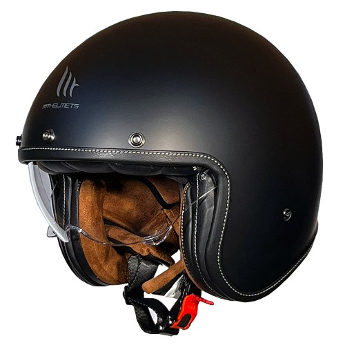 MT 헬멧 오토바이 반모 클래식 헬멧 LE MANS 2 SV S MATT BLACK 무광블랙 오픈페이스 스쿠터 클래식